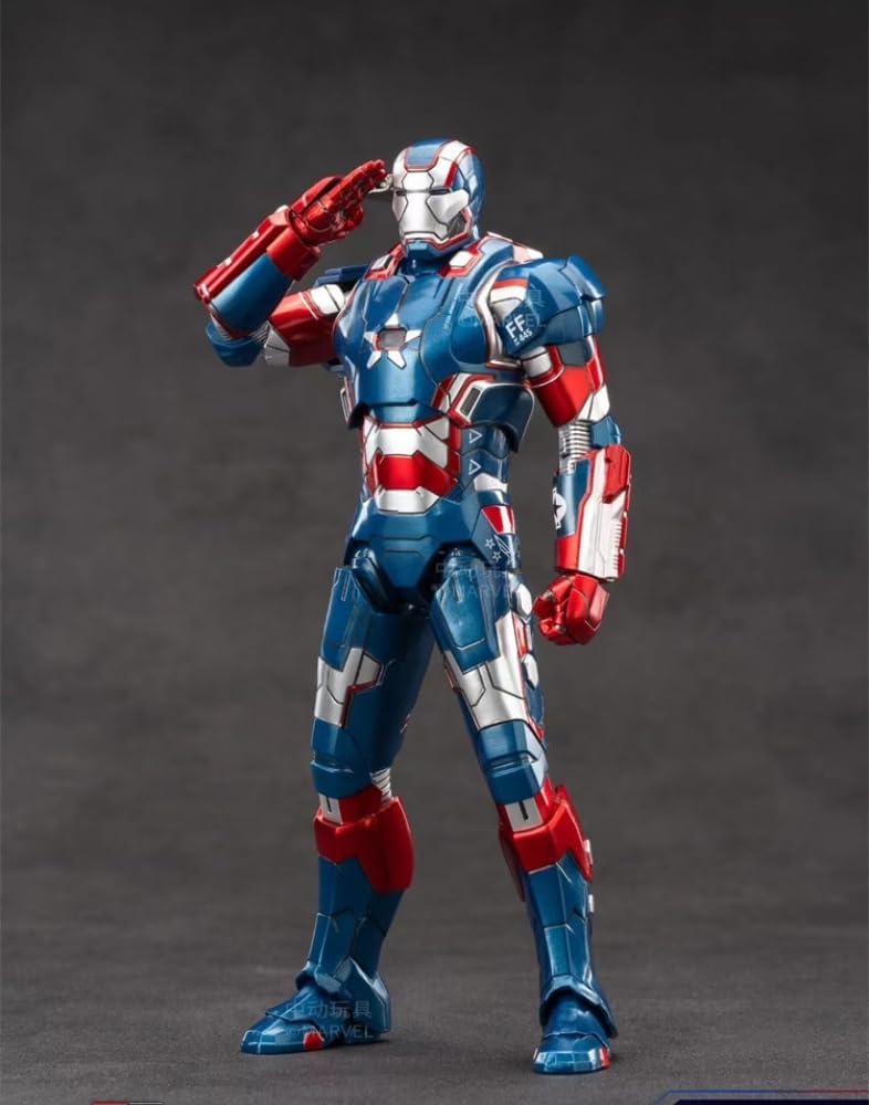 ZD Toys Marvel Iron Patriot Mark II (1906-52) 1:10 Scale Action Figure | Premium Collectible Superhero Figure