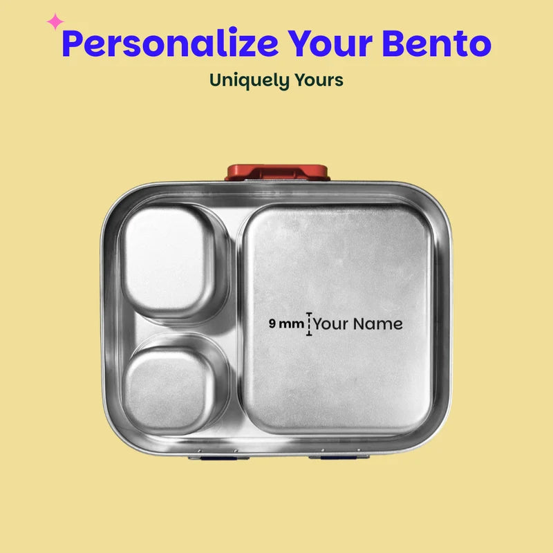 Bento Quad+ - 3+1 Compartment Stainless Steel Lunchbox with Mini Box - Desi Mitti