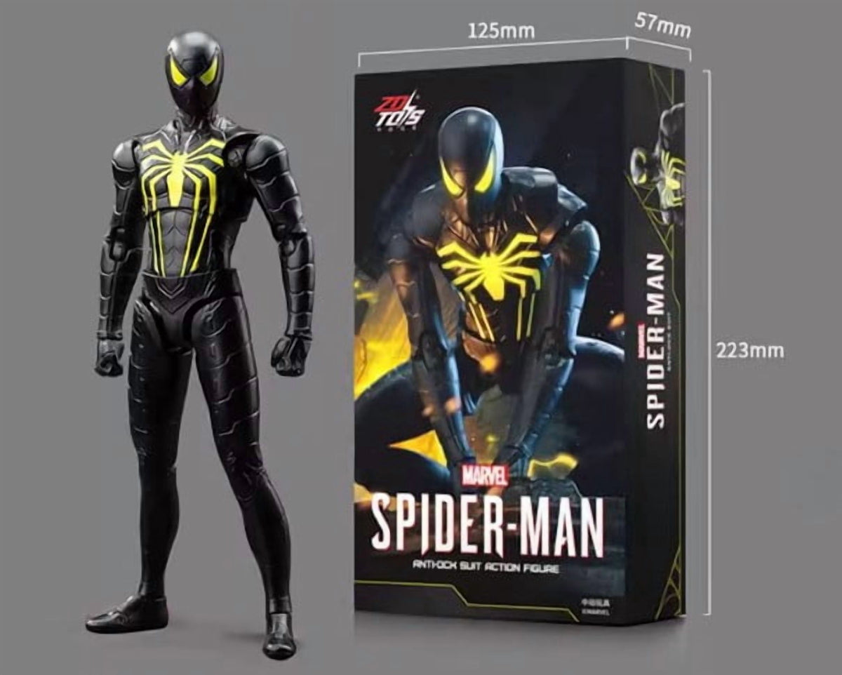 ZD Toys Marvel Spider-Man Anti-Ock Suit Action Figure (7 Inch) | 1:10 Scale Premium Collectible