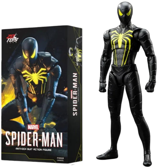 ZD Toys Marvel Spider-Man Anti-Ock Suit Action Figure (7 Inch) | 1:10 Scale Premium Collectible