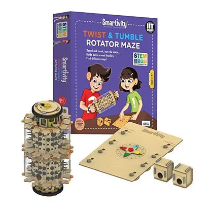 Smartivity Twist ,Tumble Rotator Maze STEM Educational DIY Fun Toys, Construction based Activity Game Made in India - Jaiman Toys