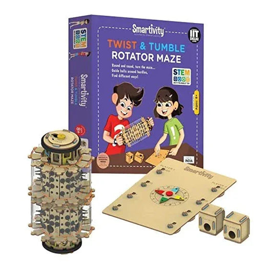 Smartivity Twist ,Tumble Rotator Maze STEM Educational DIY Fun Toys, Construction based Activity Game Made in India - Jaiman Toys