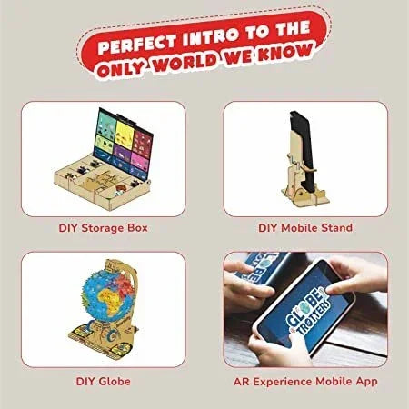 Smartivity Globe TROTTERS Augmented Reality STEM Educational DIY Fun Toy with Free App, Educational &amp; Construction based Activity Game for Kids 8 to 14, Gifts for Boys &amp; Girls, Made in India - Jaiman Toys