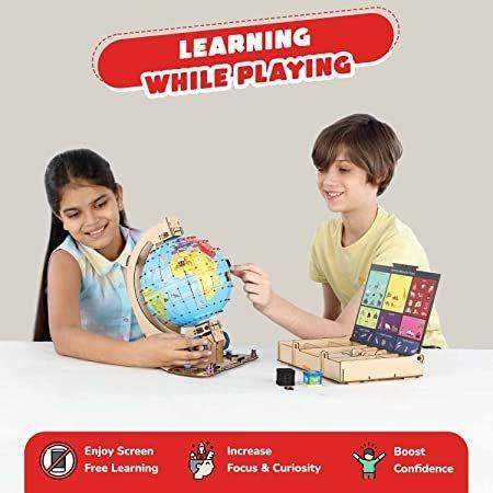 Smartivity Globe TROTTERS Augmented Reality STEM Educational DIY Fun Toy with Free App, Educational &amp; Construction based Activity Game for Kids 8 to 14, Gifts for Boys &amp; Girls, Made in India - Jaiman Toys