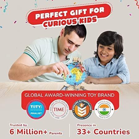 Smartivity Globe TROTTERS Augmented Reality STEM Educational DIY Fun Toy with Free App, Educational &amp; Construction based Activity Game for Kids 8 to 14, Gifts for Boys &amp; Girls, Made in India - Jaiman Toys