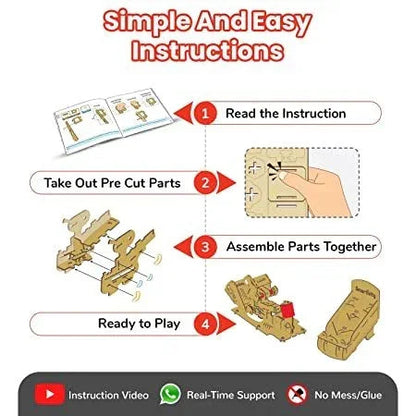 Smartivity Pot Shot Marble Launcher STEM DIY Fun Toys, Educational &amp; Construction based Activity Game for Kids 8 to 14, Birthday Gifts for Boys &amp; Girls, Science Engineering Project, Made in India - Jaiman Toys