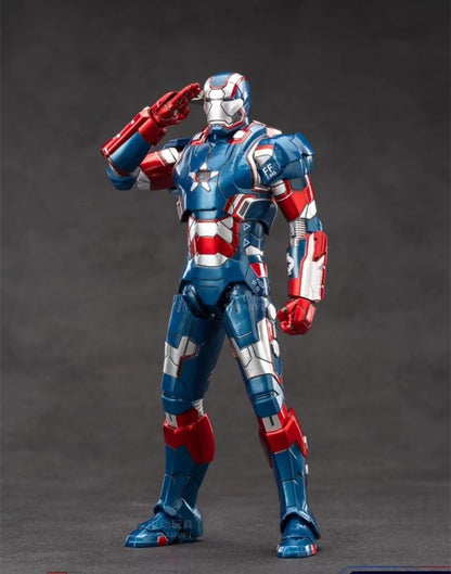 ZD Toys Marvel Iron Patriot Mark II (1906-52) 1:10 Scale Action Figure | Premium Collectible Superhero Figure