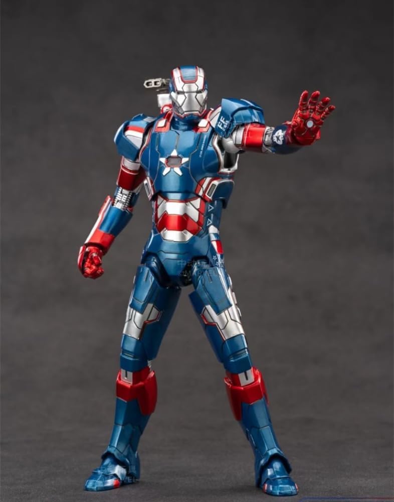 ZD Toys Marvel Iron Patriot Mark II (1906-52) 1:10 Scale Action Figure | Premium Collectible Superhero Figure