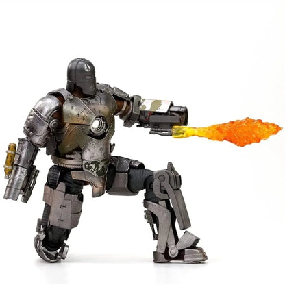 Marvel Iron Man Mark 1 Toy LED Light Action Figure Collection Model-7"Inch - 1907-01 - Jaiman Toys