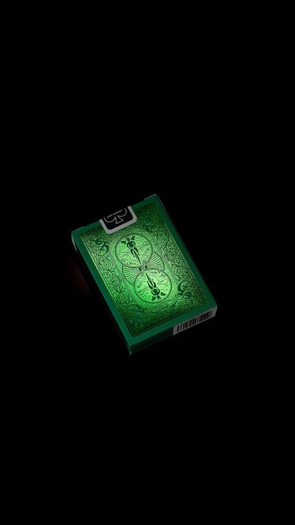 Bicycle Metalluxe Green Playing Cards – Premium Metal Foil Finish | Poker Size