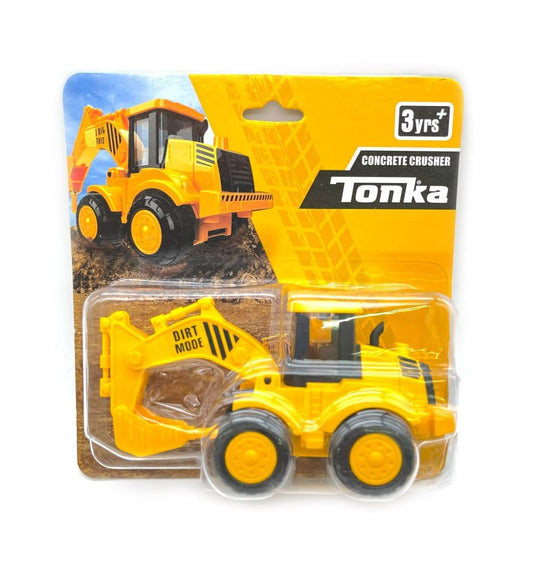 Centy Tonka Concrete Crusher Friction Powered Construction Toy Vehicle for Kids 3+ Years | Yellow Die-Cast Construction Truck | Push & Go Toy