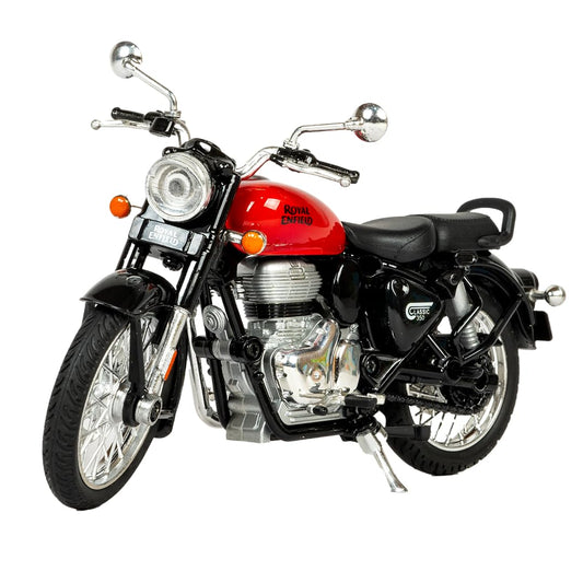 Centy Royal Enfield 1:15 Scale Diecast Motorcycle Model Toy, Pull Back Action, Bullet Bike Detacheble Parts with 3 Colored Fuel Tank, Miniature Replica..