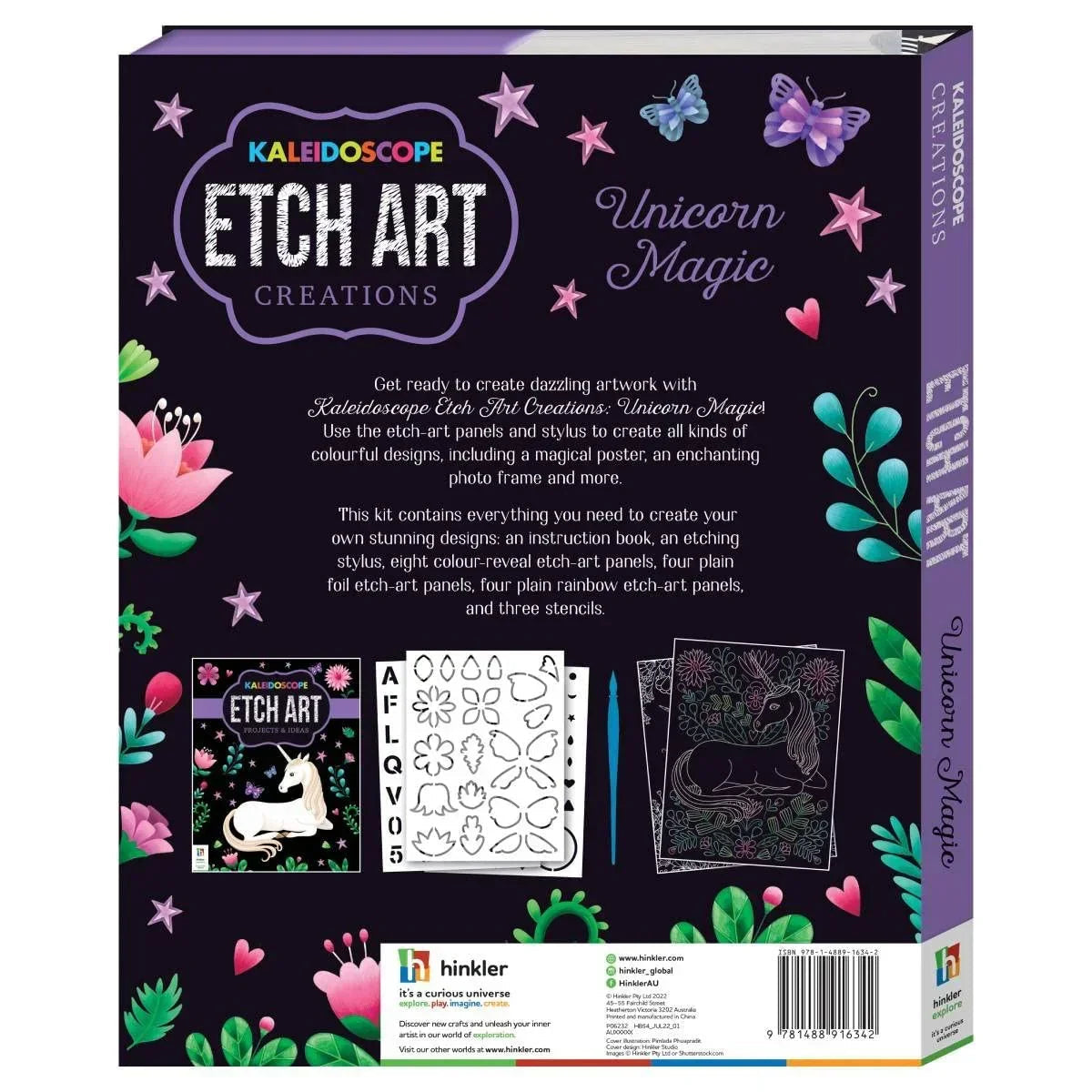 Kaleidoscope Etch Art Creations: Unicorn Magic - Jaiman Toys