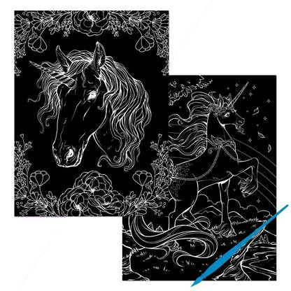 Kaleidoscope Etch Art Creations: Unicorn Magic - Jaiman Toys