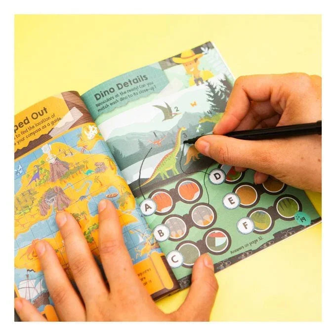 Colour & Carry Dinosaur Activity Tin Colouring Kit - Jaiman Toys