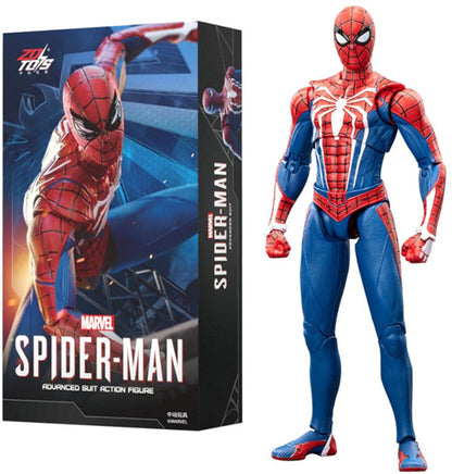 ZD Toys Marvel Spider-Man Advanced Suit Action Figure (7 Inch) | 1:10 Scale Premium Collectible