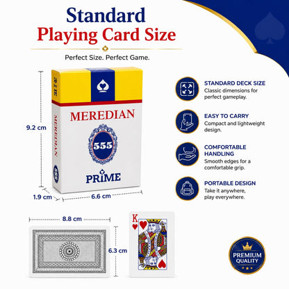 Prime Premium Playing Cards Set (Pack of 2 Decks) – Waterproof, Durable Plastic Poker Cards for Gaming, Magic & Casino Nights