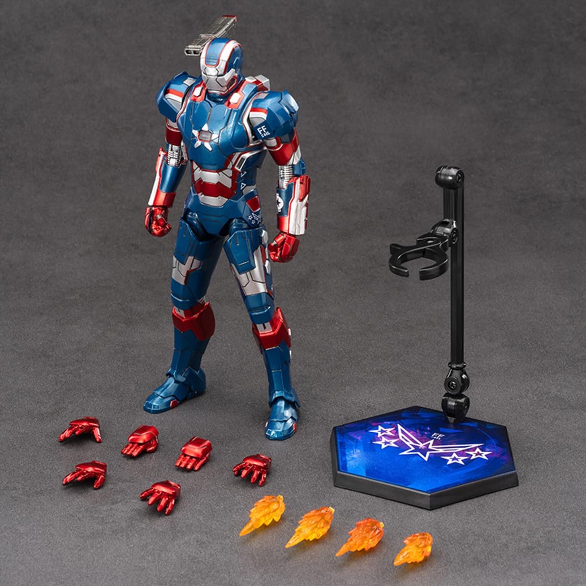 ZD Toys Marvel Iron Patriot Mark II (1906-52) 1:10 Scale Action Figure | Premium Collectible Superhero Figure