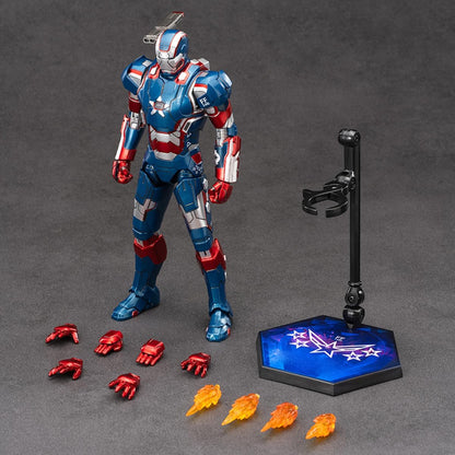 ZD Toys Marvel Iron Patriot Mark II (1906-52) 1:10 Scale Action Figure | Premium Collectible Superhero Figure
