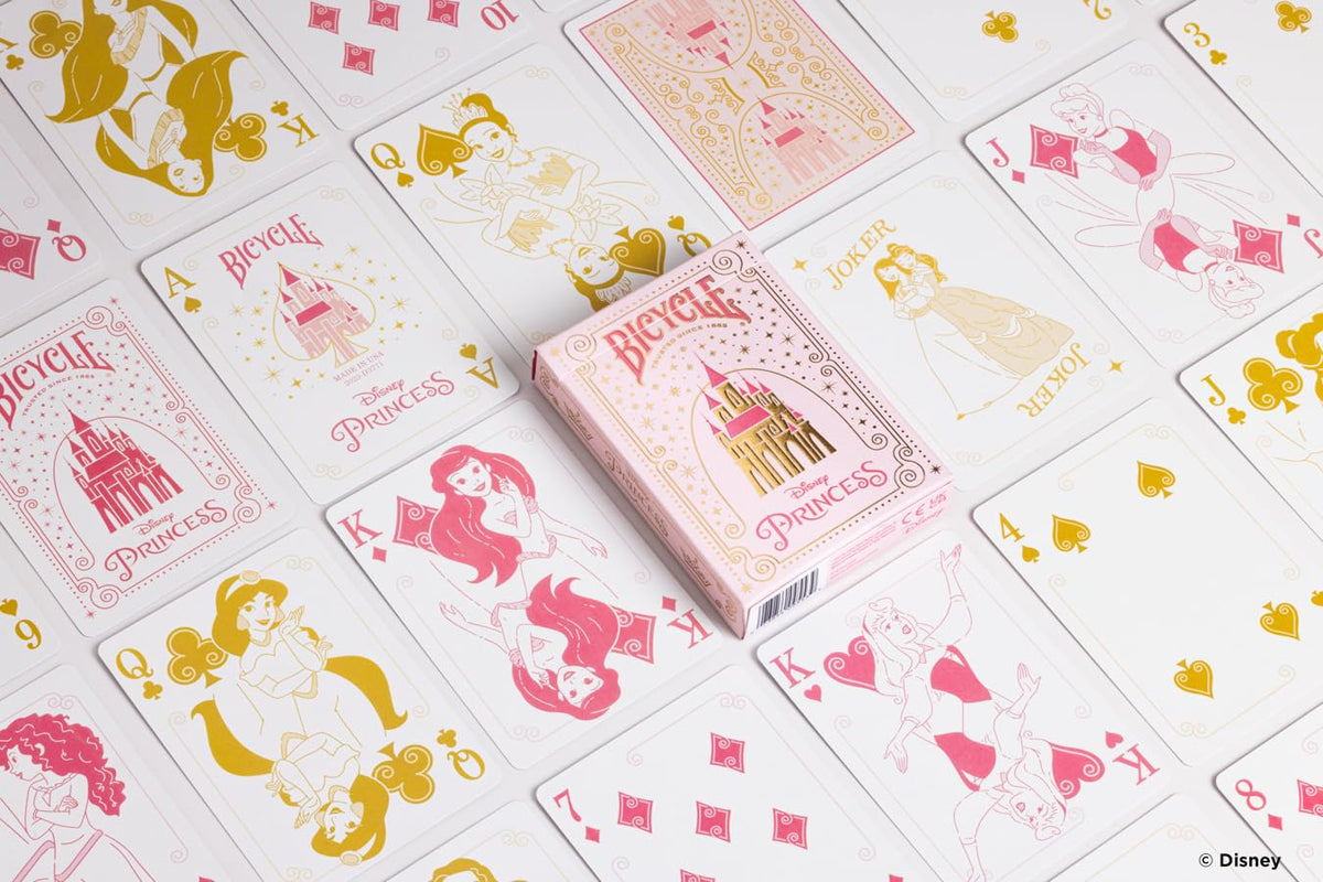 Bicycle Disney Princess Playing Cards – Pink or Blue | Pack of 2 Decks