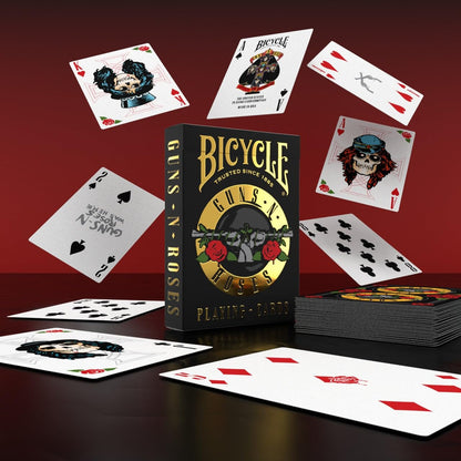 Bicycle Guns N' Roses Playing Cards | Premium Collectible Poker Size Deck with Gold Foil Box