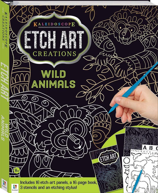 Kaleidoscope Etch Art Creations: Wild Animals - Jaiman Toys