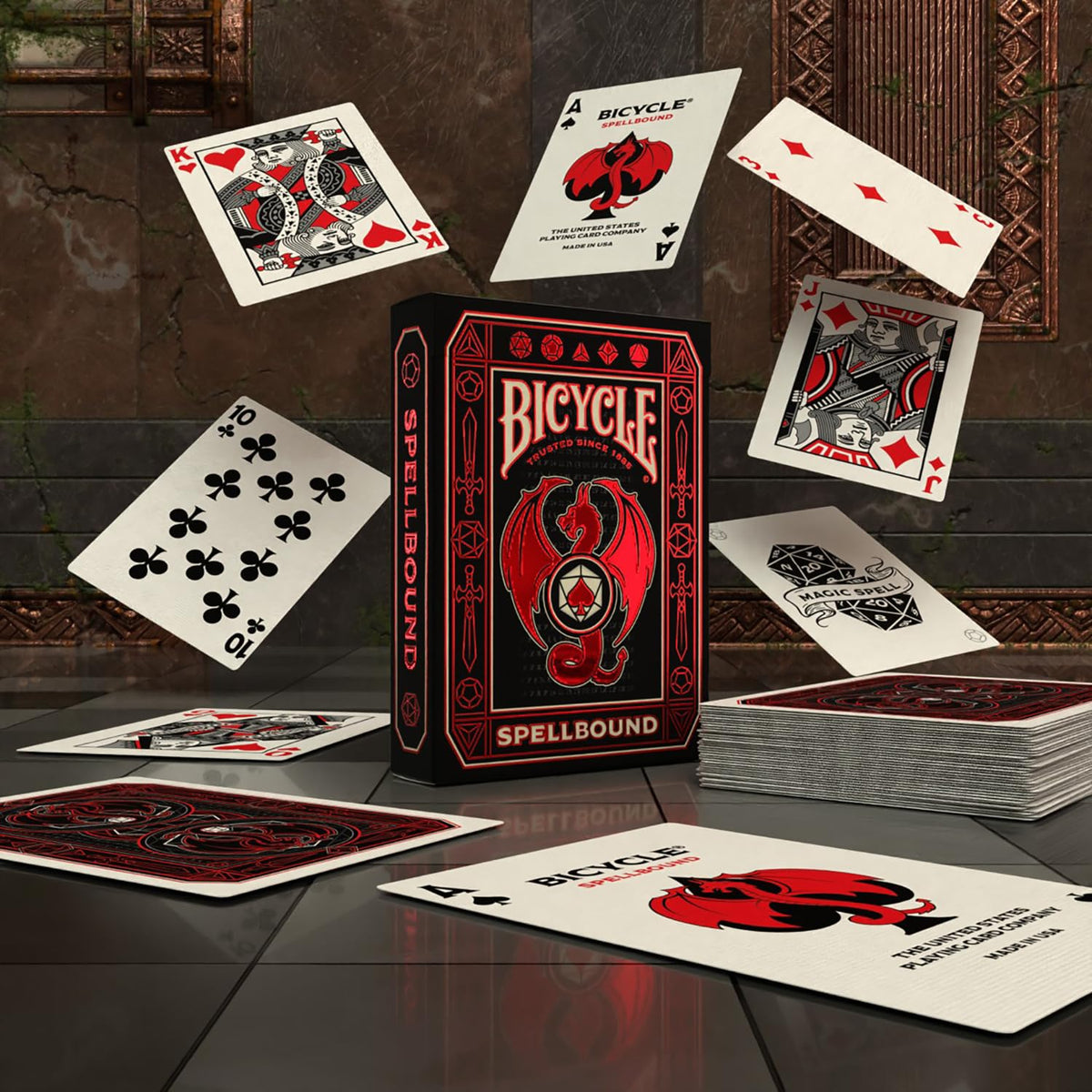 Bicycle Spellbound Playing Cards | Fantasy Themed Poker Size Deck with Special Joker Cards