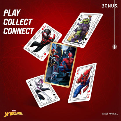 Bonus Marvel Spider-Man Themed Playing Cards – Premium Deck with Custom Character Art