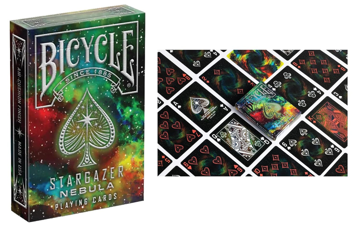 Bicycle Stargazer 6 Deck Collector Set | New Moon, Observatory, Nebula, Sunspot & Asteroid Playing Cards