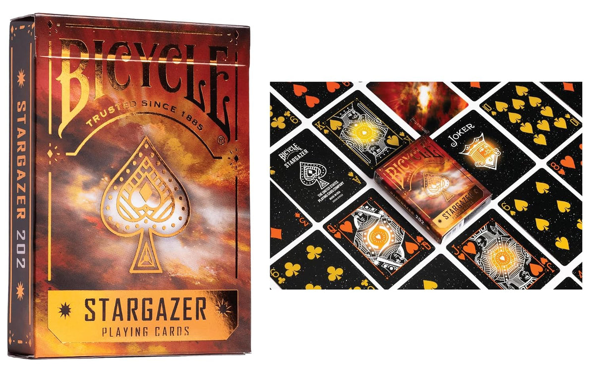 Bicycle Stargazer 6 Deck Collector Set | New Moon, Observatory, Nebula, Sunspot & Asteroid Playing Cards