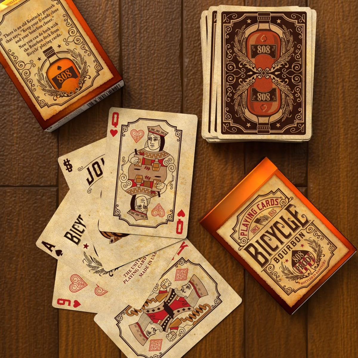 Bicycle Bourbon Poker Size Standard Index Playing Cards