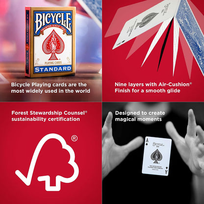 Bicycle Standard Rider Back Playing Cards (Pack of 2) – Red & Blue Decks