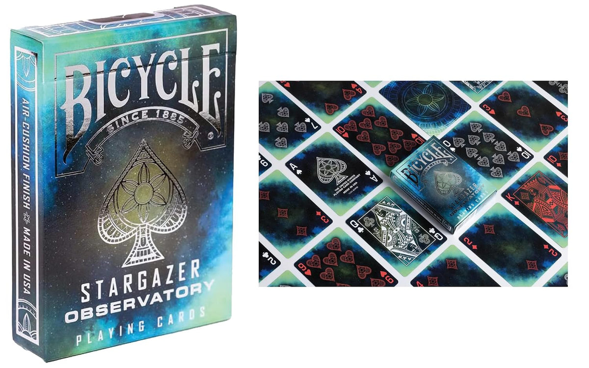Bicycle Stargazer 6 Deck Collector Set | New Moon, Observatory, Nebula, Sunspot & Asteroid Playing Cards