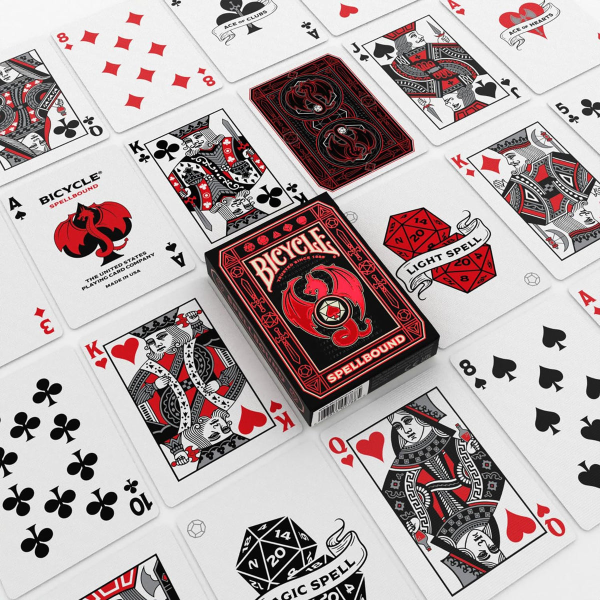 Bicycle Spellbound Playing Cards | Fantasy Themed Poker Size Deck with Special Joker Cards