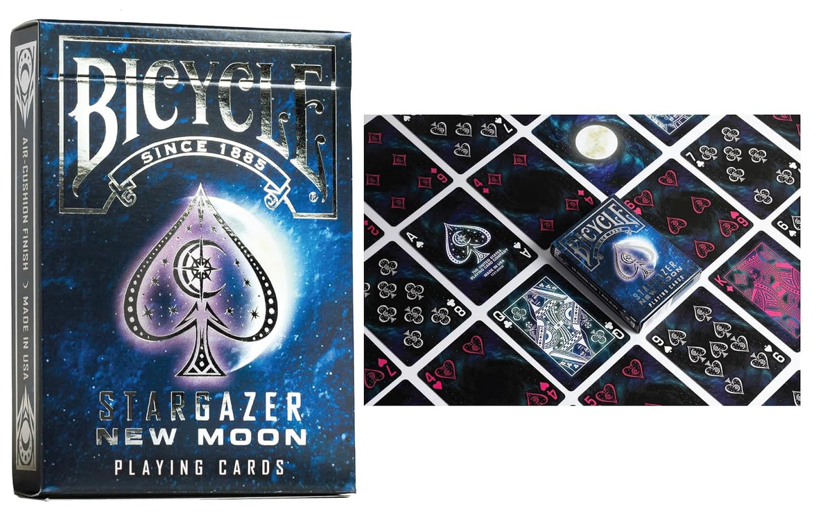 Bicycle Stargazer 6 Deck Collector Set | New Moon, Observatory, Nebula, Sunspot & Asteroid Playing Cards