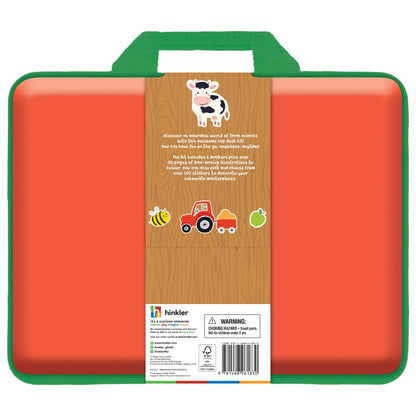 Kaleidoscope Colouring: Happy Farm Colouring Set with Lap-Desk - Jaiman Toys