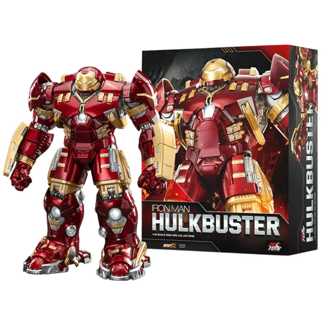 ZD Toys 1/10 Scale Marvel Iron Man MK44 1907-44 Hulkbuster Collectible Action Figure –With LED Light Function