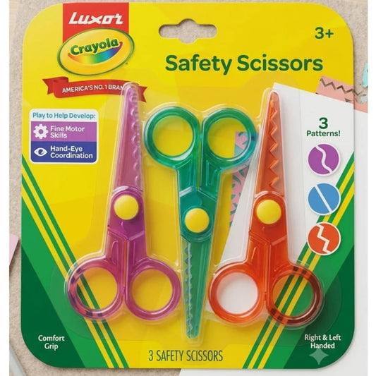 Crayola Kids Safety Pattern Scissors Set – 3