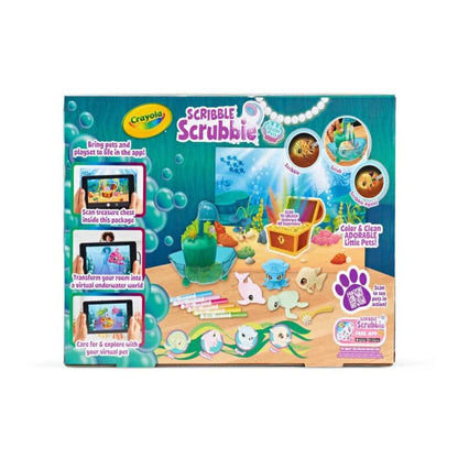 Crayola Scribble Scrubbie Ocean Pets Glow Lagoon Tub Set