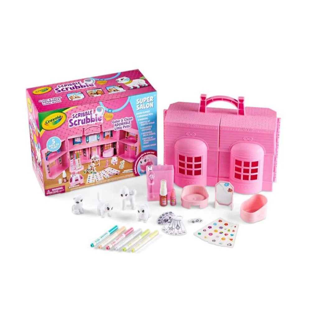 Crayola Scribble Scrubbie Pets Super Salon Playset