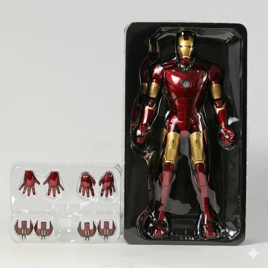ZD Toys Iron Man Mark III 1:5 Scale Action Figure 14" Tony Stark LED Articulating