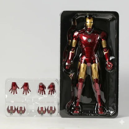 ZD Toys Iron Man Mark III 1:5 Scale Action Figure 14" Tony Stark LED Articulating