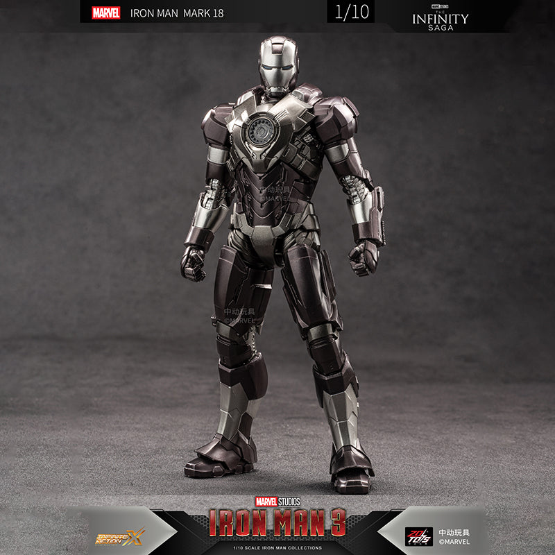 ZD Toys Marvel Infinity Saga Iron Man Mark 34 (MK XXXIV) Action Figure (7 Inch) | 1:10 Scale Premium Collectible