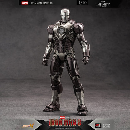 ZD Toys Marvel Infinity Saga Iron Man Mark 34 (MK XXXIV) Action Figure (7 Inch) | 1:10 Scale Premium Collectible