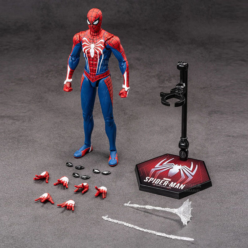 ZD Toys Marvel Spider-Man Advanced Suit Action Figure (7 Inch) | 1:10 Scale Premium Collectible