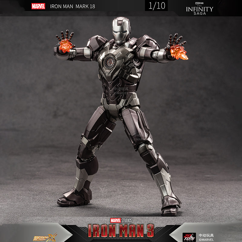 ZD Toys Marvel Infinity Saga Iron Man Mark 34 (MK XXXIV) Action Figure (7 Inch) | 1:10 Scale Premium Collectible