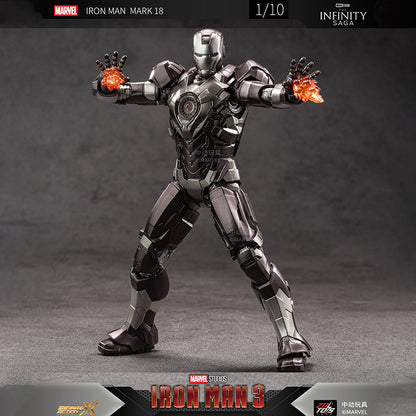 ZD Toys Marvel Infinity Saga Iron Man Mark 34 (MK XXXIV) Action Figure (7 Inch) | 1:10 Scale Premium Collectible