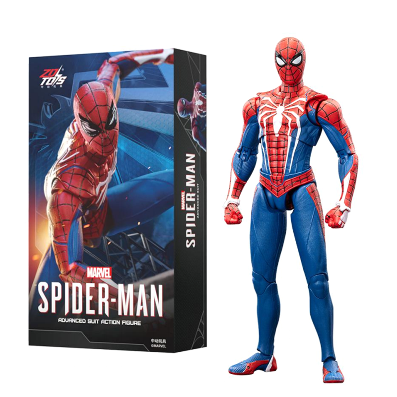ZD Toys Marvel Spider-Man Advanced Suit Action Figure (7 Inch) | 1:10 Scale Premium Collectible