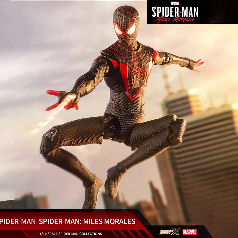 ZD Toys Marvel Spider-Man Miles Morales | 1:10 Scale 7-Inch Highly Articulated Action Figure