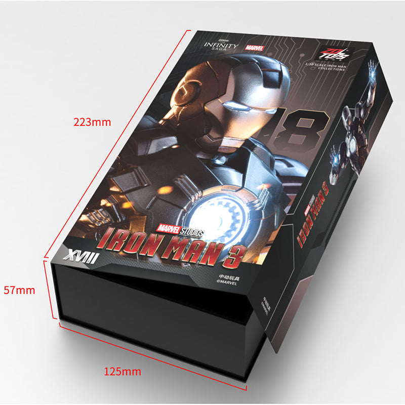 ZD Toys Marvel Infinity Saga Iron Man Mark 34 (MK XXXIV) Action Figure (7 Inch) | 1:10 Scale Premium Collectible
